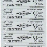 Etiquetas personalizadas para productos odontológicos de EXAmedic, fabricadas por HORICO con código DG 277X018 y certificación CE.