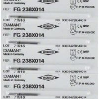 Tiras de productos odontológicos personalizados de la marca Horico con detalles y referencia.