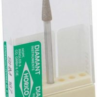 Acero diamantado para odontología, herramienta de corte para restauraciones dentales, alta precisión y durabilidad, ideal para cirugías y tratamientos odontológicos profesionales.