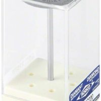 HO25408 Husillo para fresas dentales en caja transparente, ideal para trabajos odontológicos personalizados y precisión en procedimientos dentales.
