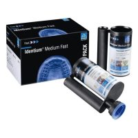 Identium Medium Fast kit de impresión digital para prótesis y ataches en odontología, materiales de alta precisión para moldes dentales. Excelente calidad para impresiones duraderas y detalladas.