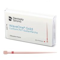 Dentsply Sirona WaveOne Gold Conform Fit Gutta-Percha, obturación de conductos radiculares, productos odontológicos personalizados, alta calidad para tratamientos endodónticos efectivos.