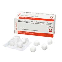 SE18015 Esponjas hemostáticas estériles de hemocollagén para control de hemorragias en procedimientos odontológicos, paquete con 24 unidades, fáciles de usar y reabsorbibles, ideales para clínicas dentales y cirugías.