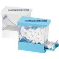 dispensador-de-rollos-algodon-blanco-1u Contenedor de pastillas y productos odontológicos personalizados de Euroonda para clínicas dentales.