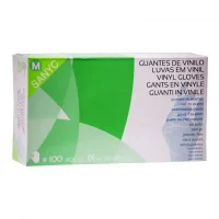 guantevinilosinpolvosanyc Guantes de examen de vinilo blandos y sin polvo, ideales para uso odontológico y exploración médica, con alta sensibilidad y protección.