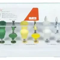 jiffy-pulidores-surtido Brocas odontológicas personalizadas en variedad de colores y tamaños, ideales para procedimientos dentales precisos y seguros, disponibles en EXAmedic.