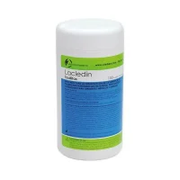 lacledin-bote-toallitas-desinfectantes-100-unidades Laclecin toallitas desinfectantes para superficies en entornos médicos y dentales, ideales para la limpieza y desinfección de superficies en clínicas y consultorios odontológicos.