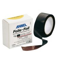 HANEL Folie de oclusión dental, film de doble cara en color negro y rojo, para odontología personalizada y protección en tratamientos dentales.