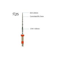 limas-reciproc-r25-6u R35 micropieza dental radiográfica de precisión para odontología personalizada.