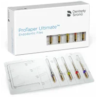 Endodoncia personalizada, archivos endodónticos ProTaper Ultimate, productos odontológicos, instrumentos de precisión para odontología en la clínica dental, material para tratamientos endodónticos avanzados.