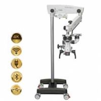 Tecnología odontológica avanzada con microscopio para diagnósticos precisos, diagnóstico en 4K, conectividad Wi-Fi y Bluetooth, ideal para clínicas que buscan innovación y eficiencia en tratamientos dentales.