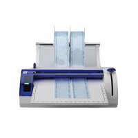 millseal-plus-termoselladora-manual Cortadora de láminas de yeso para odontología, utilizada en clínicas dentales para preparar modelos y prótesis con precisión.