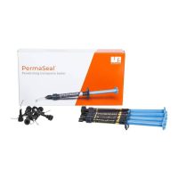 permaseal-kit-sellador-fisuras-4-jeringas-12-ml-ultradent PermaSeal, sistema de sellado odontológico personalizado con jeringas y accesorios para una aplicación precisa y eficiente. Solución para sellar composite en odontología estética y restauradora.