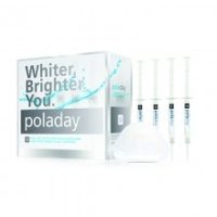 poladay-6-blanqueador-mini-kit-4-jeringas-13g Blanqueador dental Poladay en kit con gel y esponjas para tratamiento personalizado de blanqueamiento dental en casa.