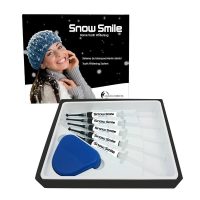 snow-smile-kit-16-blanqueamiento-casa-4-jeringas-3ml Alt: Kit de blanqueamiento dental casero Snow Smile con 5 jeringas y bandeja para tratamientos de estética dental en casa.