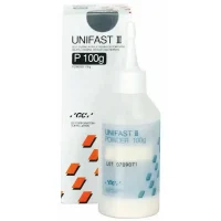 Unifast III polvo de resina acrílica autosecante para prótesis dentales y reparaciones en odontología, de alta calidad y precisión.