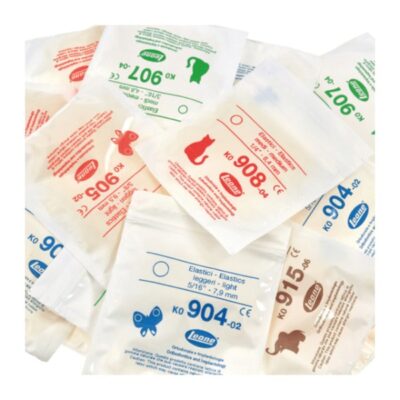 Elásticos Intraorales  2,5OZ. a 6,5OZ-  Bolsas de 10x100u. Leone